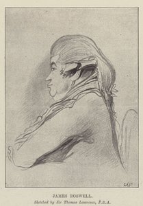 James Boswell door Thomas Lawrence